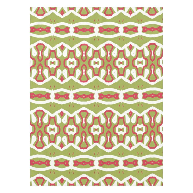 Cotton Table cloth, 52"x70" multicolor pattern   Tablecloth (Front)