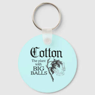 COTTON THE PLANT WITH BIG BALLS KEYCHAIN
