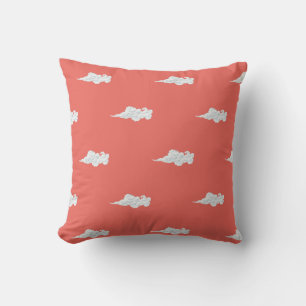 COTTON Throw Pillow 16" x 16" CLOUDS