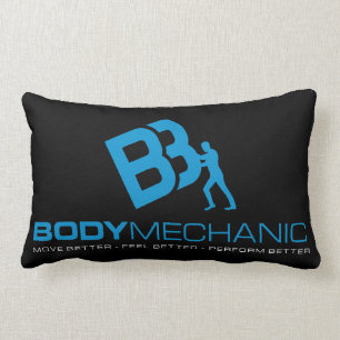 Cotton Throw Pillow, Lumbar Pillow 13" x 21"