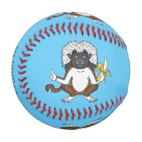 Cotton Top Tamarin monkey cartoon illustration