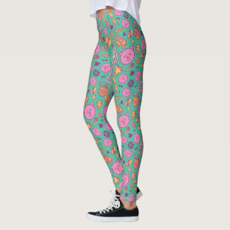 Cottonball Pattern Adult Leggings