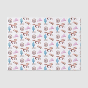 Cottoncandy Western Theme Cowgirl Party Art Tissue Paper