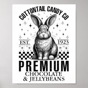Cottontail Candy Company Chocolate Cute Bunny East Poster
