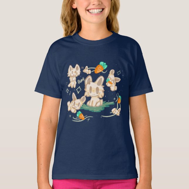 Cottontail Chaos Customizable T-shirt (Front)
