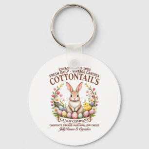 Cottontail’s Candy Co. Vintage Easter Bunny Easter Keychain