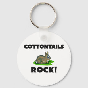 Cottontails Rock Keychain