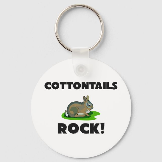 Cottontails Rock Keychain (Front)