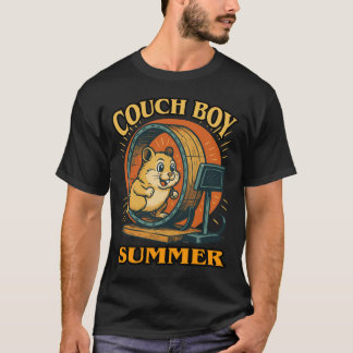 Couch Boy Summer — Lazy Vibes Hamster on the Move T-Shirt