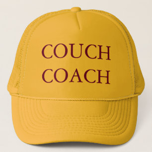 COUCH COACH Yellow and Purple Cap