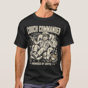 Couch Commander Funny Dad T-Shirt