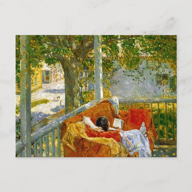 Couch on the Porch, Cos Cob by Frederick Hassam Postcard (Front)
