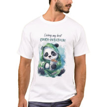 Couch-Pomme De Terre Panda Drôle T-shirt