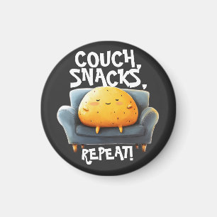 Couch Potato Funny Magnet