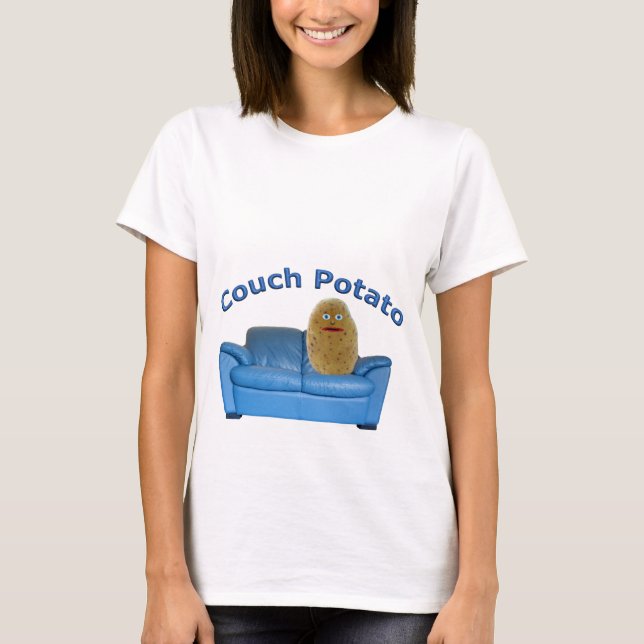 Couch Potato Funny Maternity T-Shirt (Front)