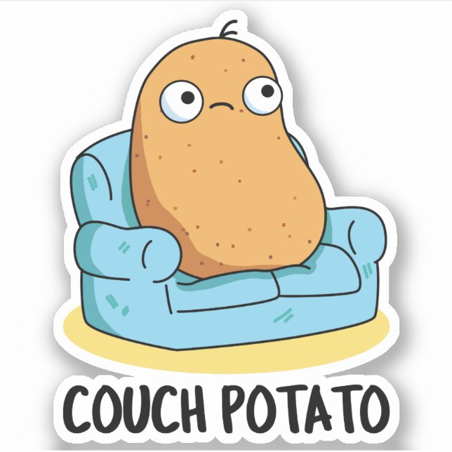 Couch Potato Funny Potato Pun  (Front)