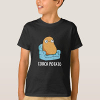 Couch Potato Funny Potato Pun Dark BG