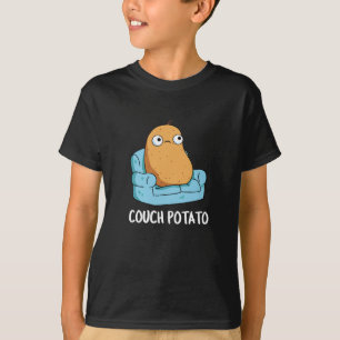 Couch Potato Funny Potato Pun Dark BG T-Shirt