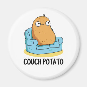 Couch Potato Funny Potato Pun  Magnet