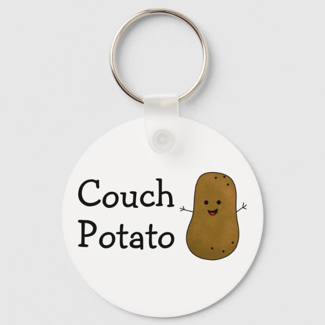 Couch Potato Keychain (Front)