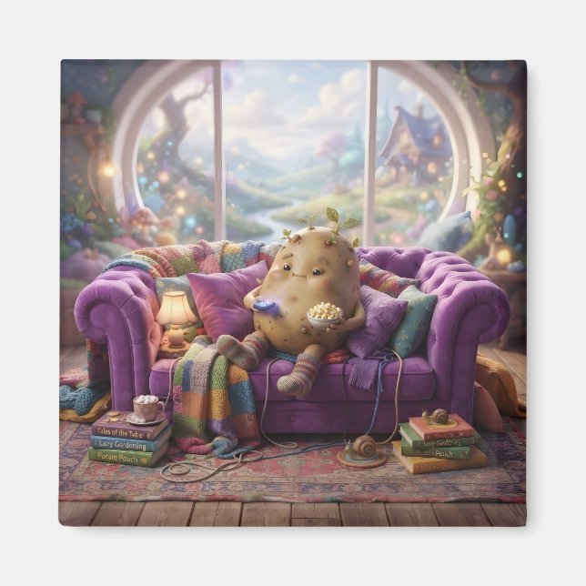 Couch Potato Magnet (Front)