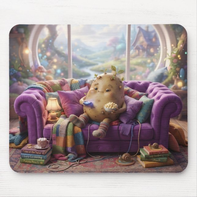 Couch Potato Mouse Pad (Front)