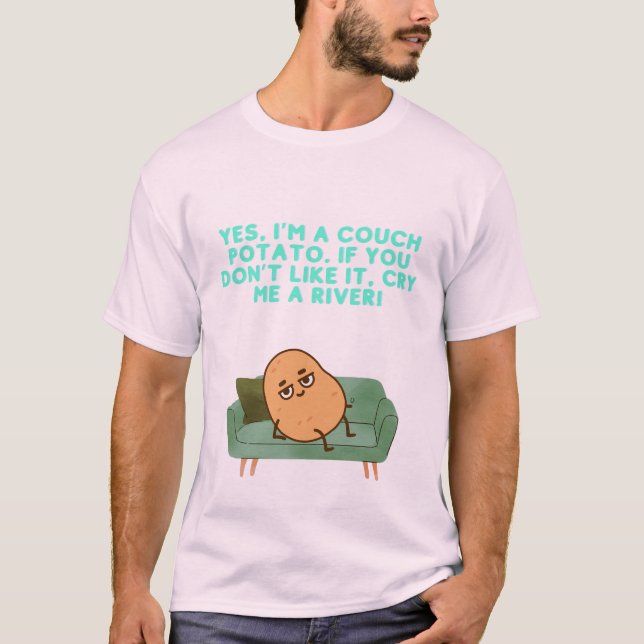 COUCH POTATO T-Shirt - Funny Couch Potato (Front)