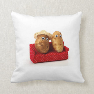 Couch potato throw pillow