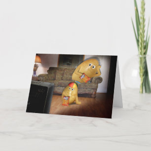Couch Potatoes Father and Son Card