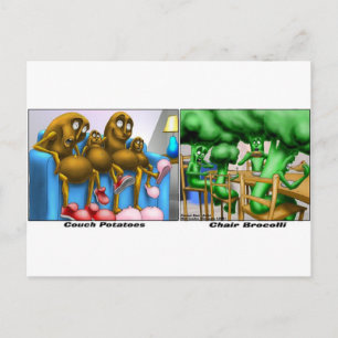 Couch Potatoes Funny Gifts Tees & Collectibles Postcard