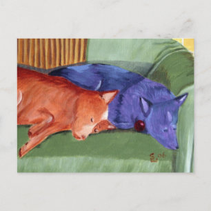 couch potatoes gallery postcard