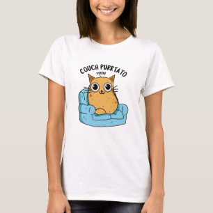 Couch Purrtato Funny Potato Pun  T-Shirt