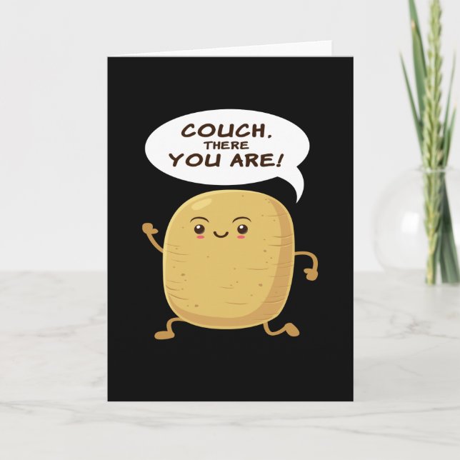 Couch There You Are Vegan Potato Card (Front)