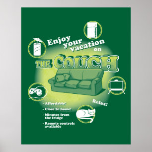 Couch Vacation Poster