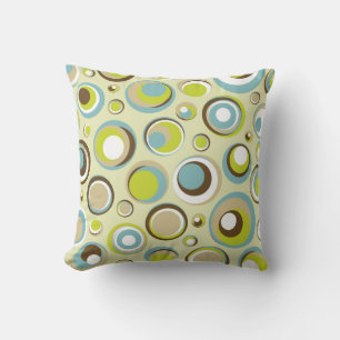 Couche Motif circulaire 1970 avec oreiller