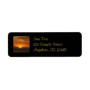 Coucher de soleil à la mer I Paysage marin coloré 