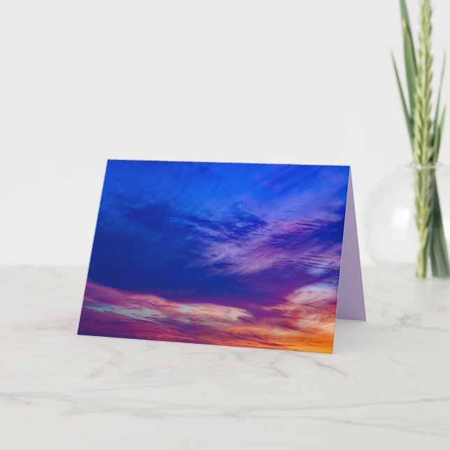 coucher de soleil à la plage 3 carte de voeux (Devant)