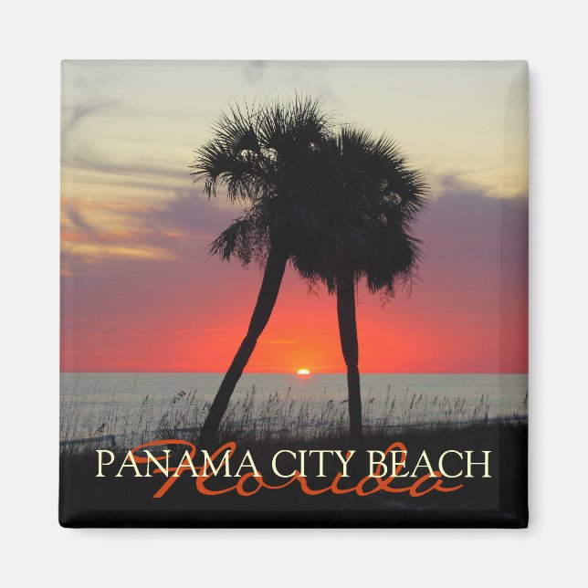 Coucher de soleil à Panama City Beach aimant Flori (Devant)