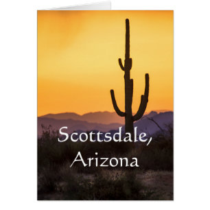 Coucher de soleil à Scottsdale avant la tempête. S