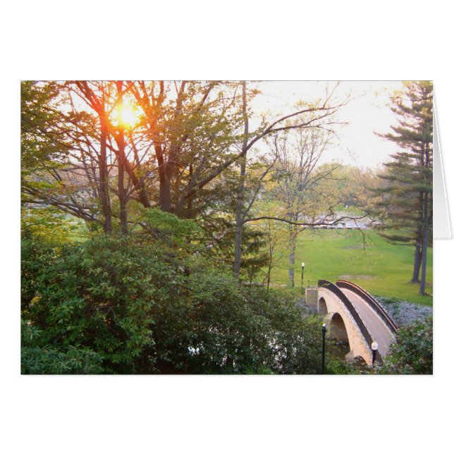 Coucher de soleil au Rainbow Bridge à Grove City C (Devant horizontal)