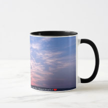 Coucher de soleil avec texte - tasse 325 ml