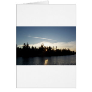 Coucher de soleil bleu cool