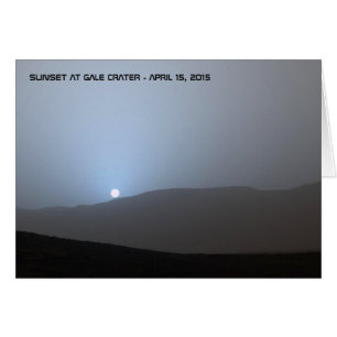 Coucher de soleil bleu martien