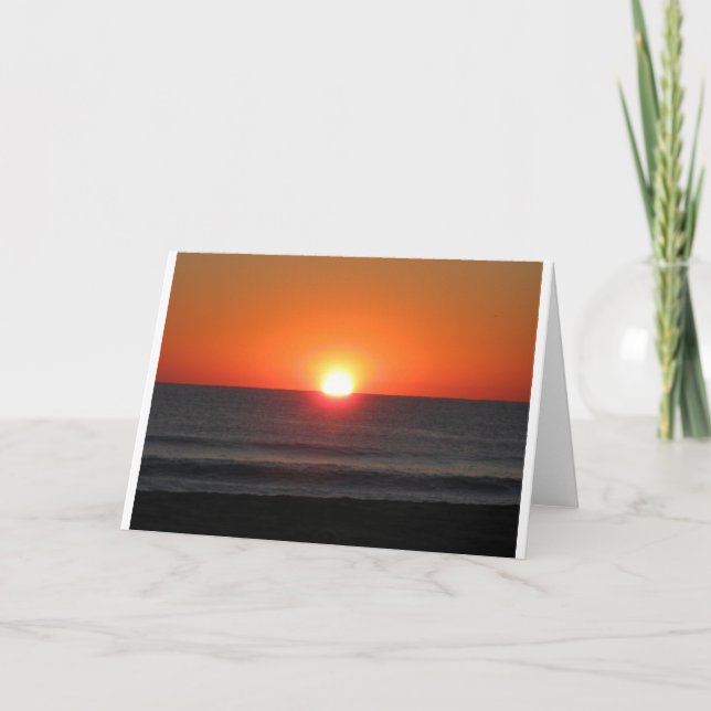 Coucher de soleil, carte (Devant)