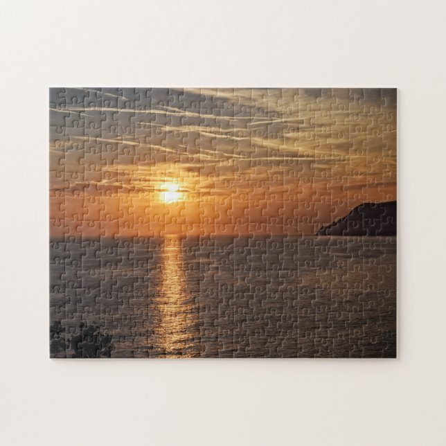 Coucher de soleil dans les Cinque Terre, Puzzle It (Horizontal)