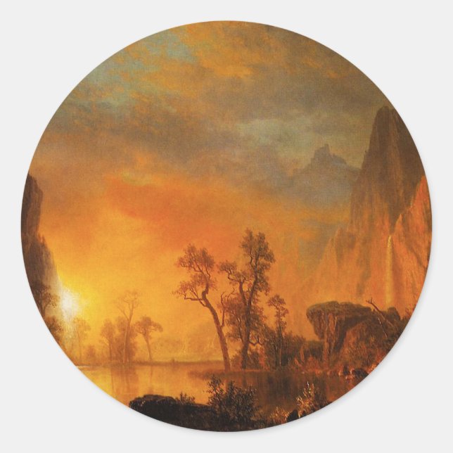 Coucher de soleil dans les Stickers Rockies (Devant)