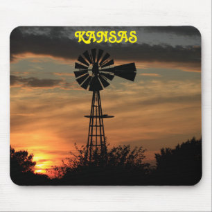 Coucher de soleil de Kansas avec tapis de souris S