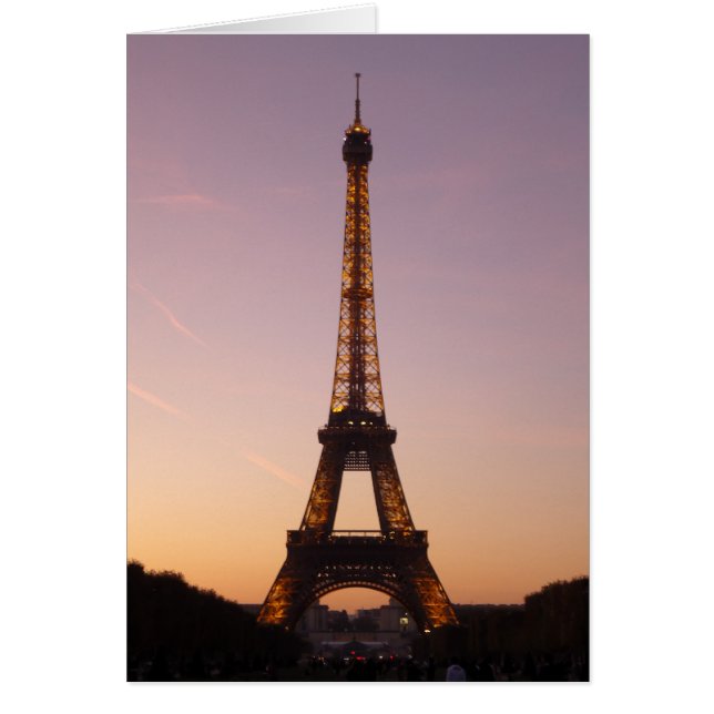 coucher de soleil de la tour eiffel (Devant)