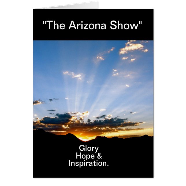 "Coucher de soleil de l'Arizona" (Devant)