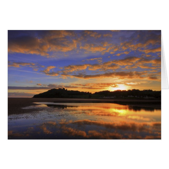 Coucher de soleil de Llanstephan (Devant horizontal)